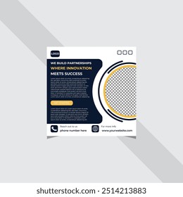 Social media marketing layout design for digital business