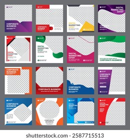 social media marketing post design template bundles