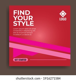 Social Media Marketing Post Templates. Great vector for product marketing, sales promotion, web, banner, flyer, app, online shop etc.