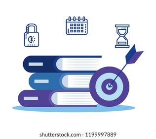 social media marketing set icons