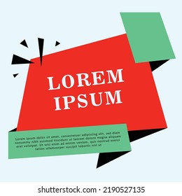 social media marketing template. creative geometric backdrop. advertising frame. futuristic presentation background.