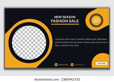 Social Media Marketing Web banner design