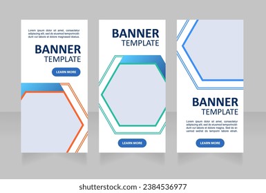 Social media marketing web banner design template. Vector flyer with text space. Advertising placard with customized copyspace. Printable poster for advertising. Calibri, Arial fonts used