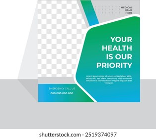 Cartaz médico e modelo de folheto design.