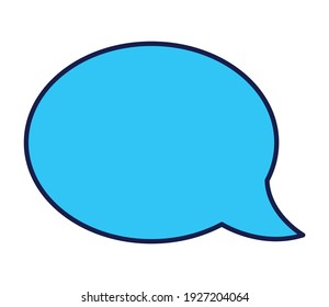 social media message speech bubble