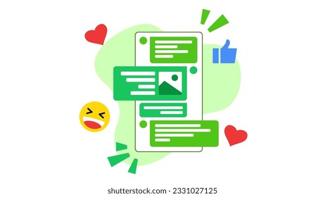 Social media messaging with multiple reactions