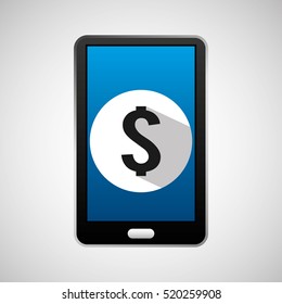 social media mobile money bank digital vector illustration eps 10