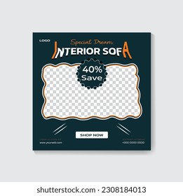 Social media modern post design