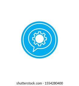 Social media and multimedia bubble icon, Apps communication digital marketing and internet theme Vector illustration