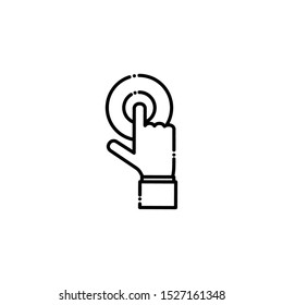 Social media and multimedia cursor icon, Apps communication digital marketing and internet theme Vector illustration