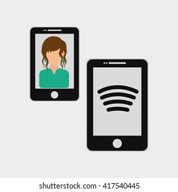 Social media. multimedia icon. online concept, vector illustration