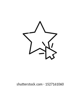 Social media and multimedia star and cursor, Apps communication digital marketing and internet theme Vector illustration