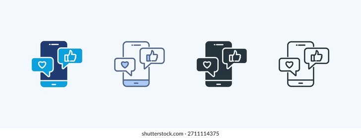 Social Media Multiple Style Icon Collection