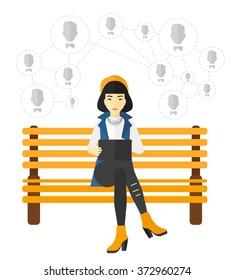 Social media network. Social media network.
