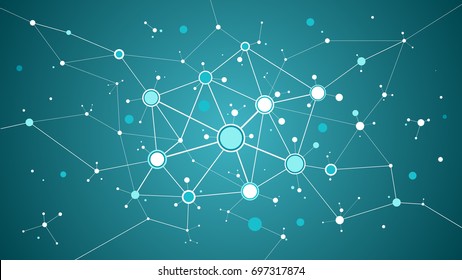 Social Media Network Abstract Background Stock Vector (Royalty Free ...