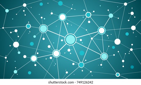 Social media network abstract background. Vector illustration
