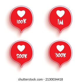 social media network, bubble icon viewer set with shadow eps10