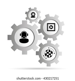 social media and network concept