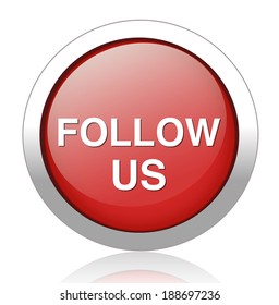 Social media or social network concept follow us button