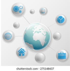 Social media network connection and communication in the global
