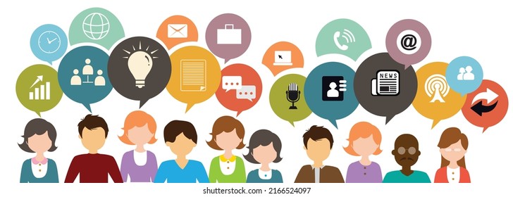Social media network connection concept