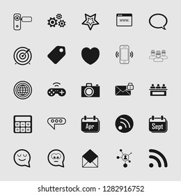 social media and network icon set - Vector 