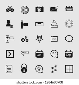 social media and network icon set - Vector