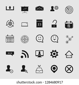 social media and network icon set - Vector