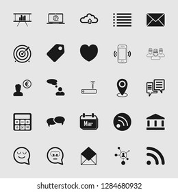 social media and network icon set - Vector