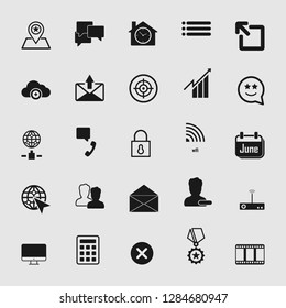 social media and network icon set - Vector