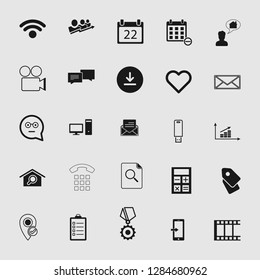 social media and network icon set - Vector