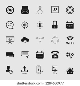 social media and network icon set - Vector