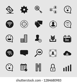 social media and network icon set - Vector
