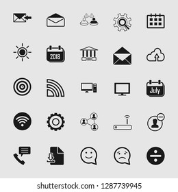 social media and network icon set - Vector