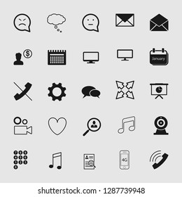 social media and network icon set - Vector