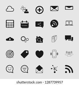 social media and network icon set - Vector
