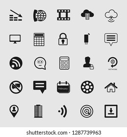social media and network icon set - Vector