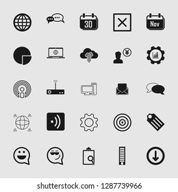 social media and network icon set - Vector