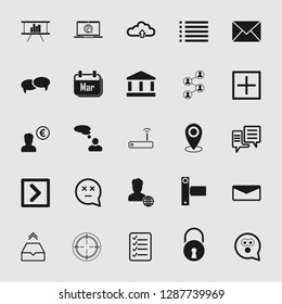 social media and network icon set - Vector