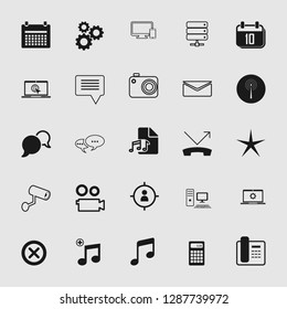 social media and network icon set - Vector