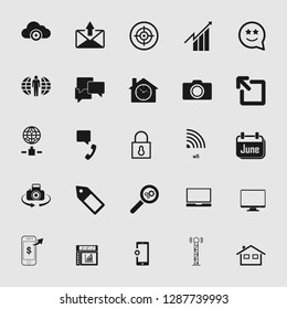 social media and network icon set - Vector