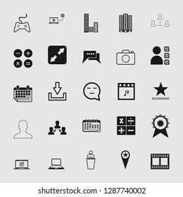 social media and network icon set - Vector