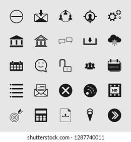 social media and network icon set - Vector