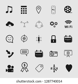social media and network icon set - Vector