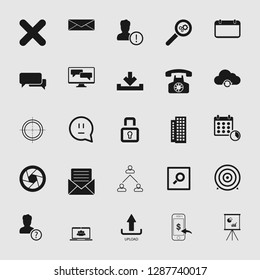 social media and network icon set - Vector