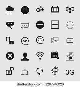 social media and network icon set - Vector