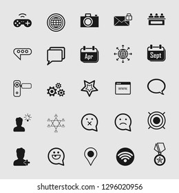 social media and network icon set 