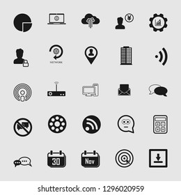 social media and network icon set 