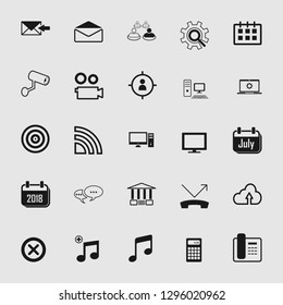 social media and network icon set 