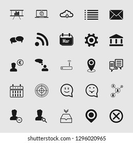 social media and network icon set 